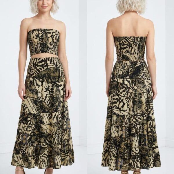 Golden Batik Two-Piece Set