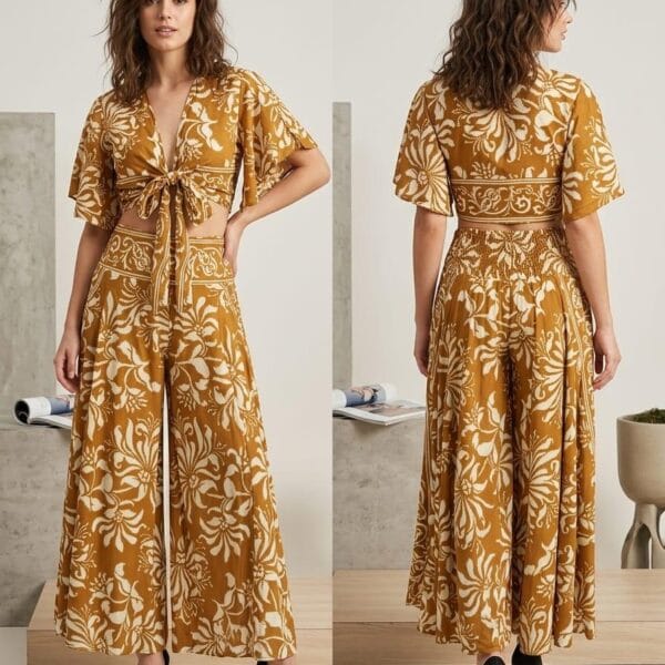 Sunflower Bloom Two-Piece Set