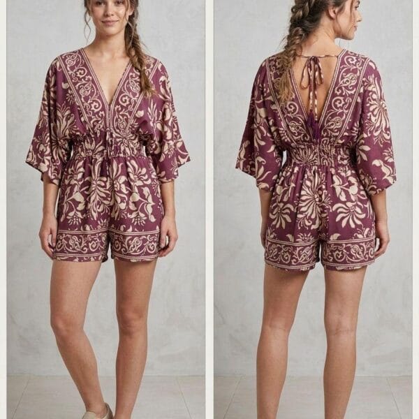 Capri Dream Bell Sleeve Romper