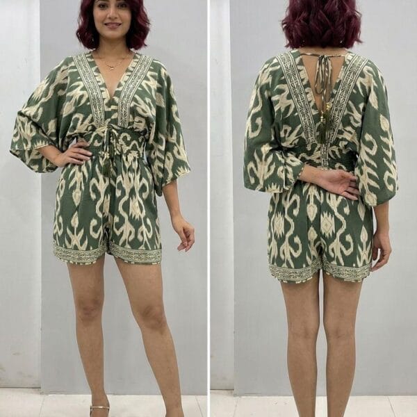 Havana Night Bell Sleeve Romper