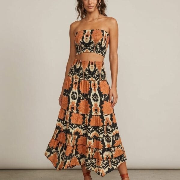 Kilimanjaro Tube Top & Maxi Skirt Set