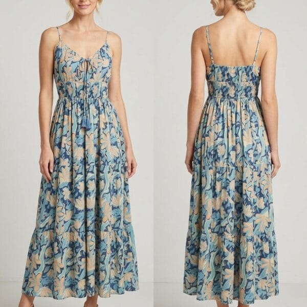 Flamingo Bay Smocked Cami Maxi Dress