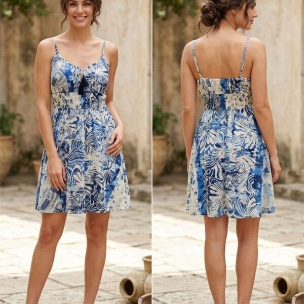 Dahlia Field Smocked Cami Mini Dress