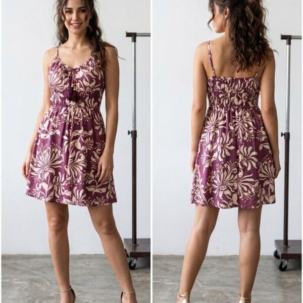 Wisteria Lane Smocked Cami Mini Dress