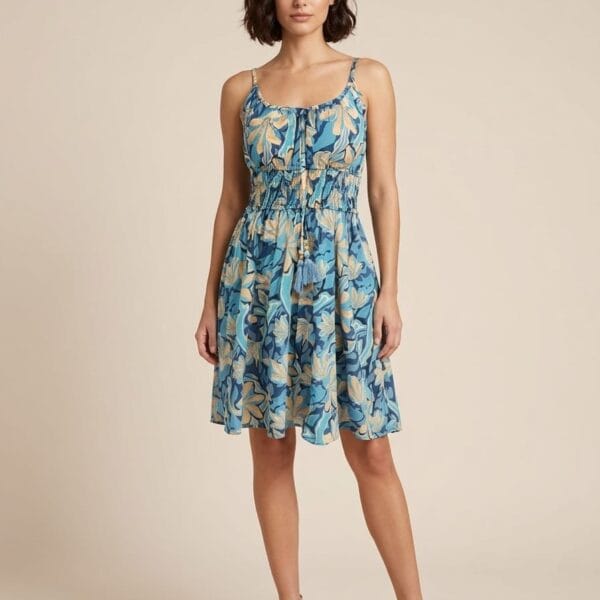 Iris Bloom Smocked Cami Mini Dress