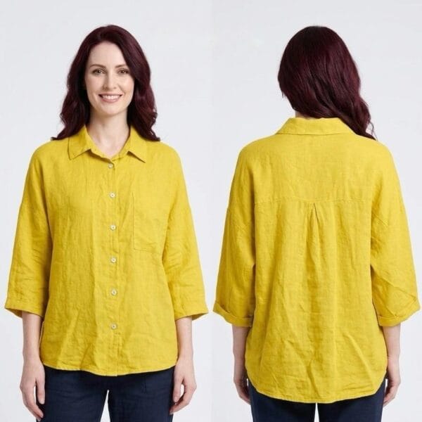 Sunshine Linen Button-Up Shirt